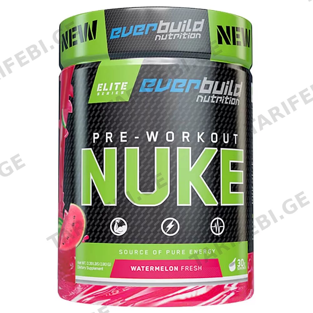 ვარჯიშამდე მისაღები NUKE – Pre-workout - Watermelon