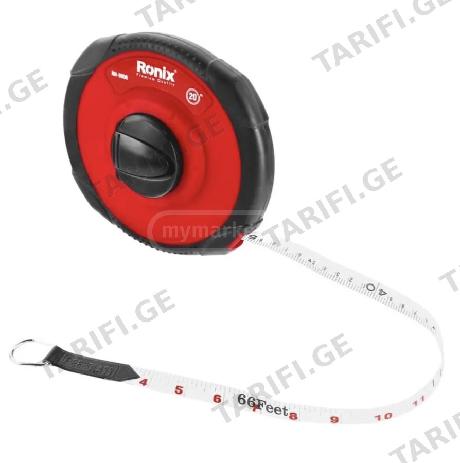 საზომი ლენტი Ronix RH-9808, 50×0.13მ