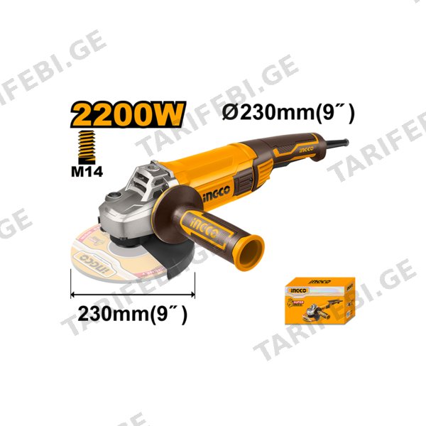 კუთხსახეხი AG220018 INGCO
