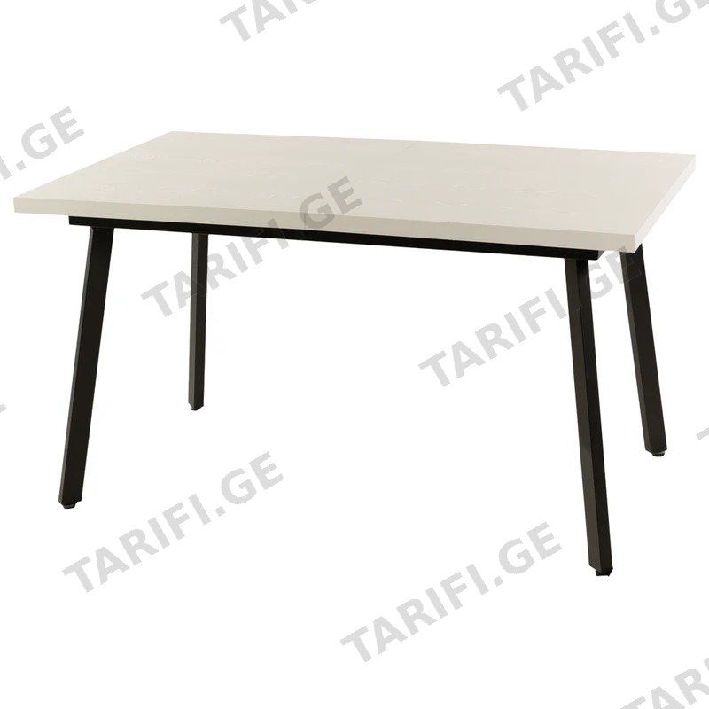 გასაშლელი სასადილო მაგიდა COMFORT ROOM LINI120 120/160X80 სმ თეთრი