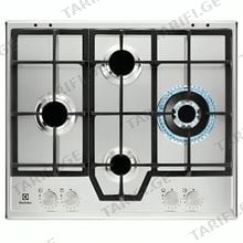 Electrolux KGS64562SX გაზის ჩასაშენებელი ქურის ზედაპირი