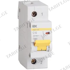 ავტომატური ამომრთველი IEK ВА47-100 10kA 100A 1P C