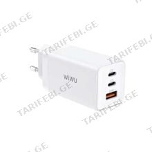WiWU Ark 65W QC+PD GaN Fast Charger Wi-U024 EU white