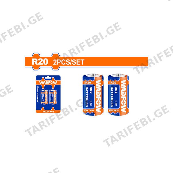 ელემენტი 1.5V R20 D (WJX1K01) WADFOW