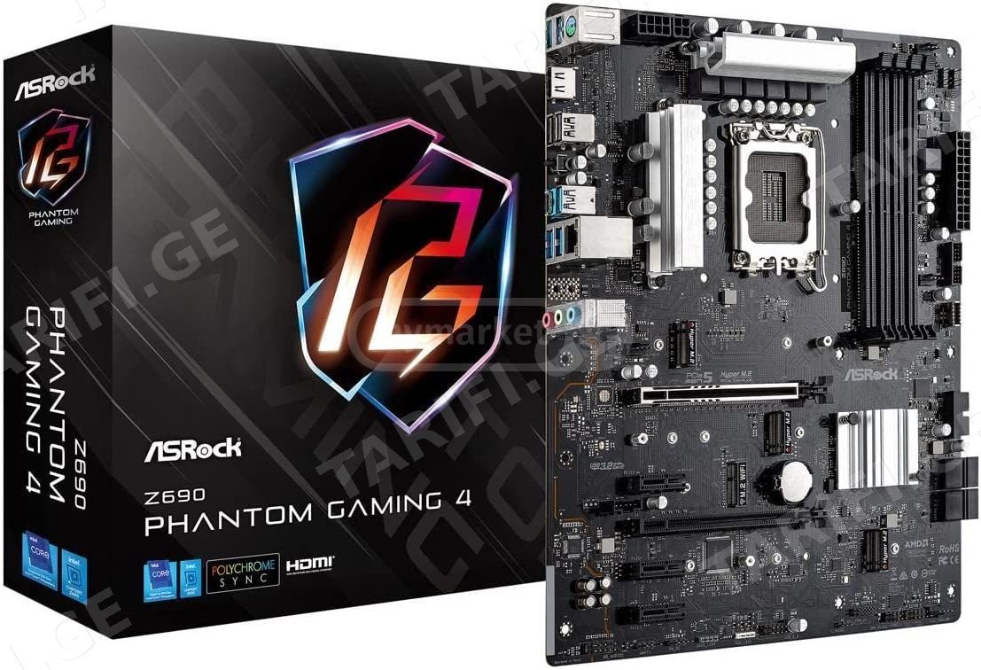 MB Z690 S1700 MATX/Z690M PHANTOM GAMING 4 ASROCK