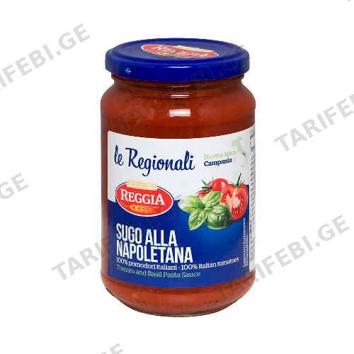 სოუსი მაკარონის ბაზილიკო /REGGIA/ 350 გრ