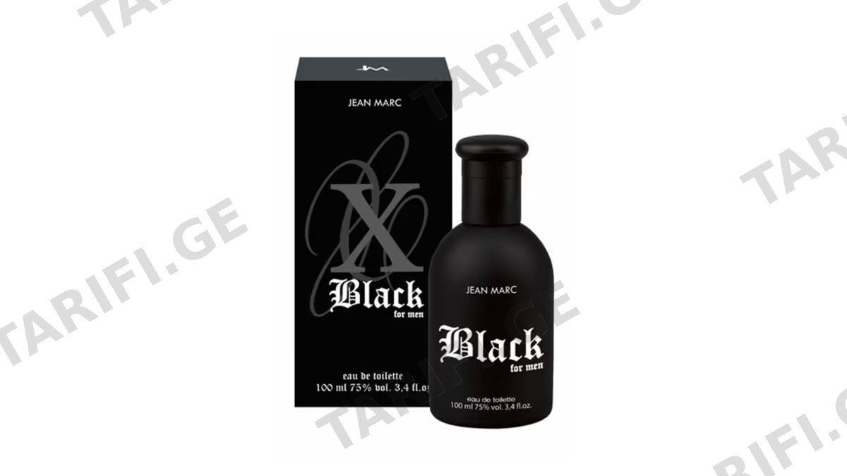 ჟან მარკი სუნამო 6056 მამაკაცის X BLACK V1 100მლ *