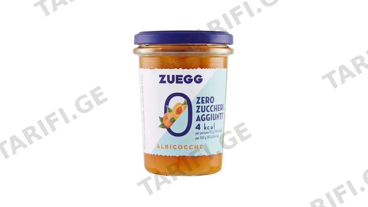 Zuegg-გარგარის უშაქრო ჯემი 220გრ