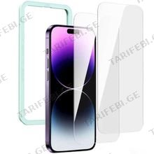 UGREEN SP272 (90950), iPhone 14 Pro Max, 2Pcs, Screen Protector with Installation Frame ეკრანის დამცავი