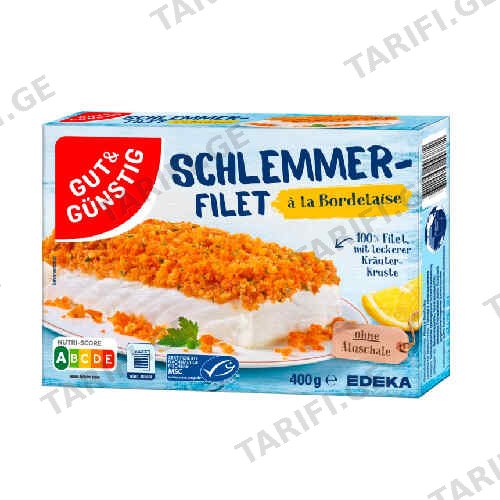 თევზის ფილე იტალიური /G&G/ 400 გრ