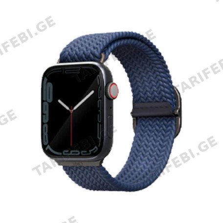 Uniq Aspen Designer Edition Braided Apple Watch Strap 45/44/42/49 mm Obsidian Blue