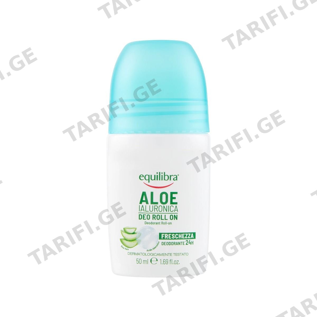 ბურთულიანი დეოდორანტი Hyaluronic Aloe 50მლ 1742 ექვილიბრა - Equilibra