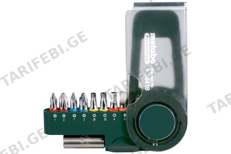 ბიტების ნაკრები Metabo SP 9 ც (630419000)