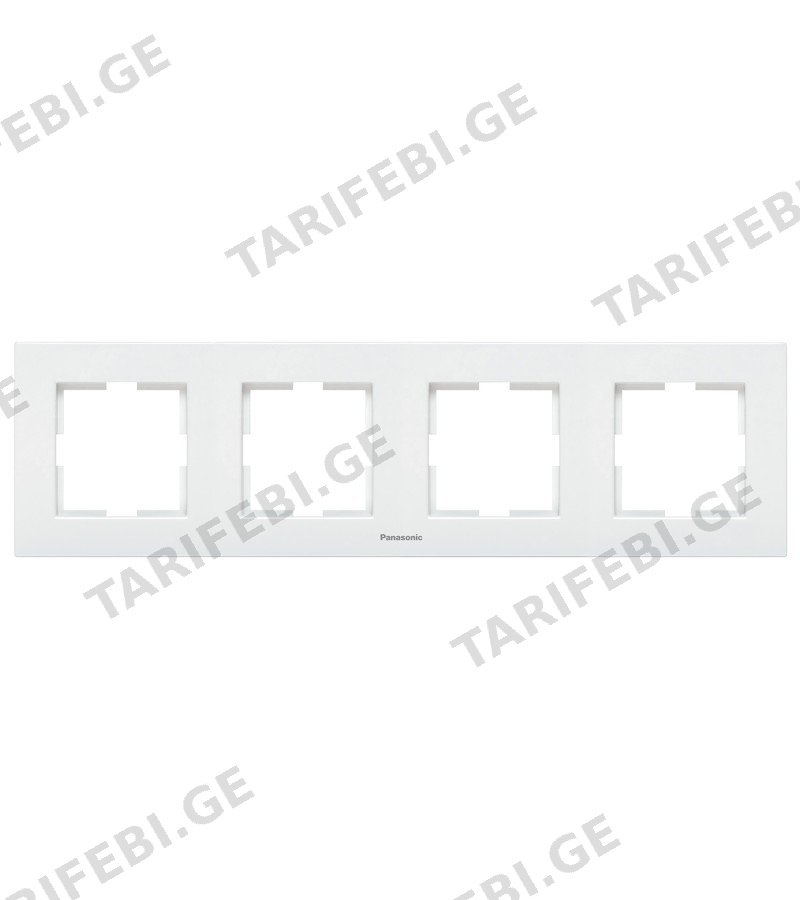 ჩამრთველ-როზეტის კანტი KARRE PLUS 55 4-ნი თეთრი WDTF18042WH-AMEA Panasonic