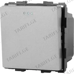 ჩამრთველი Socket Style 1 მექანიკური ერთიანი 1G-2W ნაცრისფერი