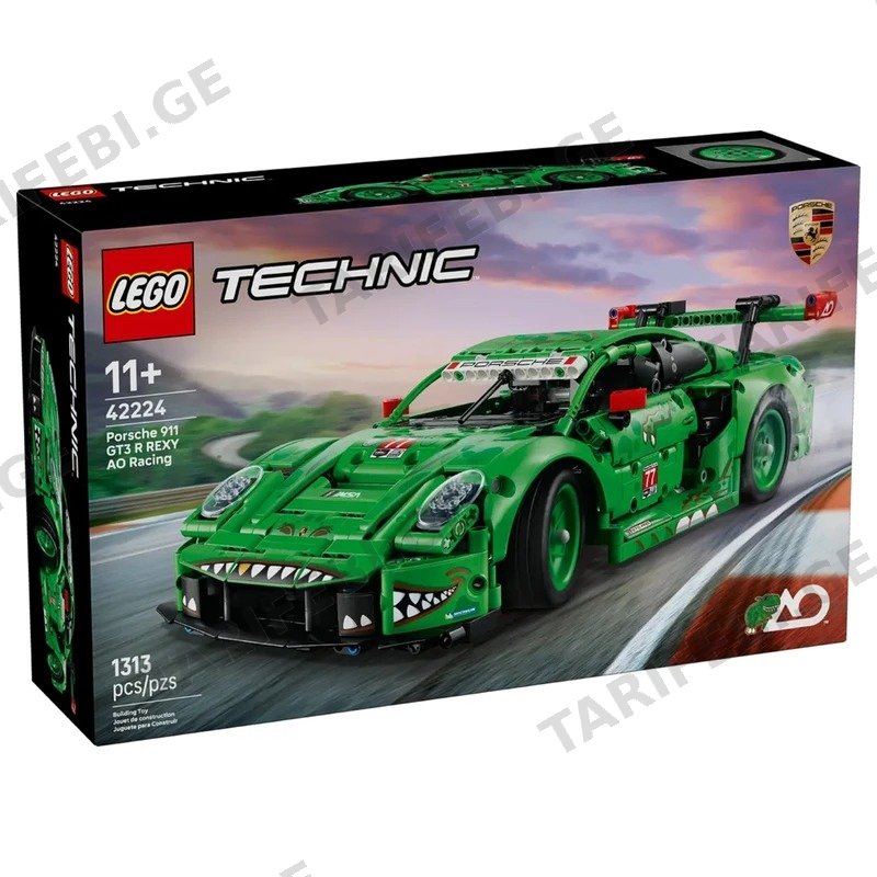 ასაწყობი კონსტრუქცია LEGO TECHNIC 42224 PORSCHE 911 GT3 R REXY AO RACING CAR 1313 დეტალი