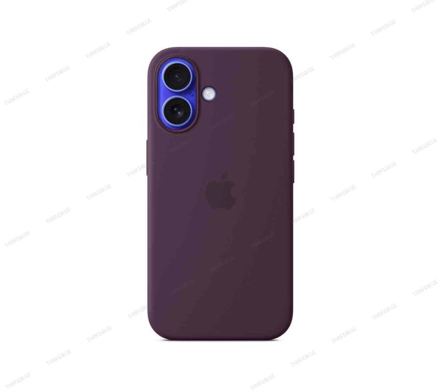 MYY43ZM/A iPhone 16 Silicone Case with MagSafe – Plum