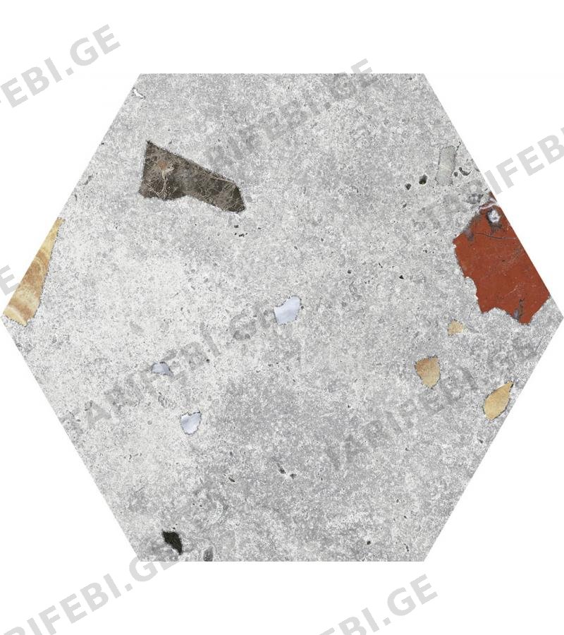 კერამ. ფილა HEX SONAR SILVER 22X25 CODICER