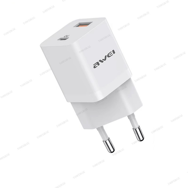 Awei PD62 20W fast charger dual usb