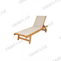 ხის შეზლონგი Wooden lounger Cairo186x61x32 სმ