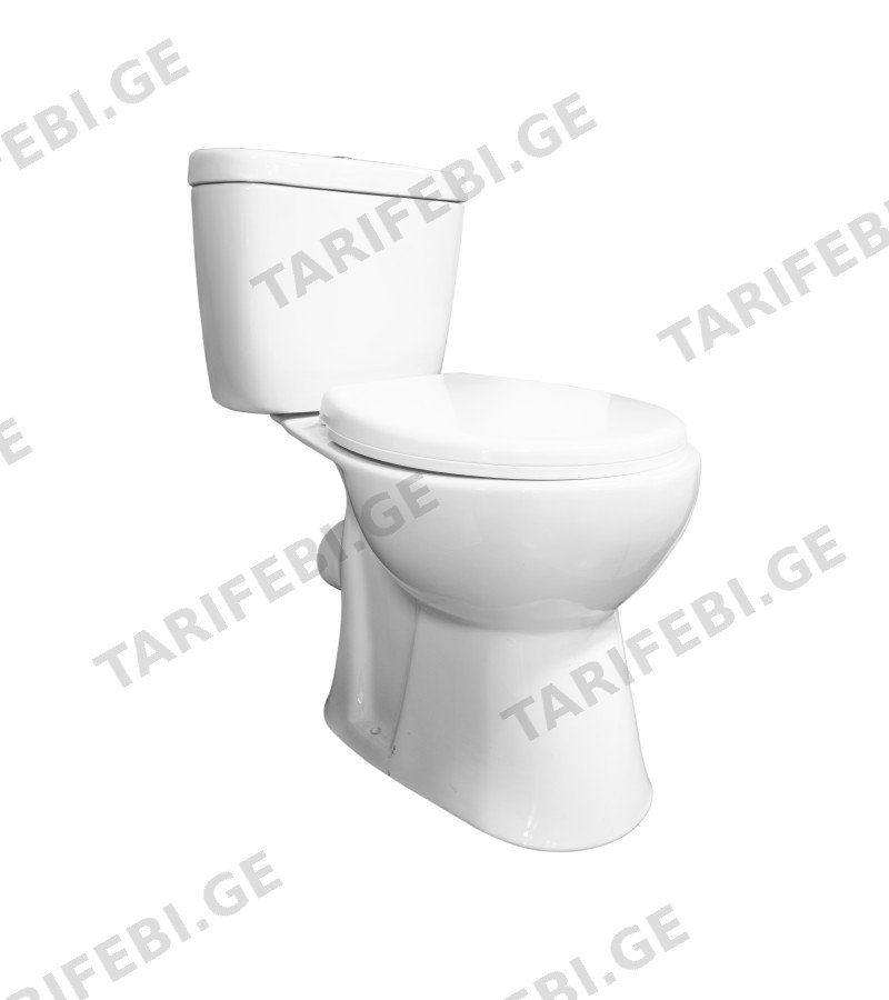 უნიტაზი ავზით, მექანიზმით, თავსახურით ECO RIMLESS