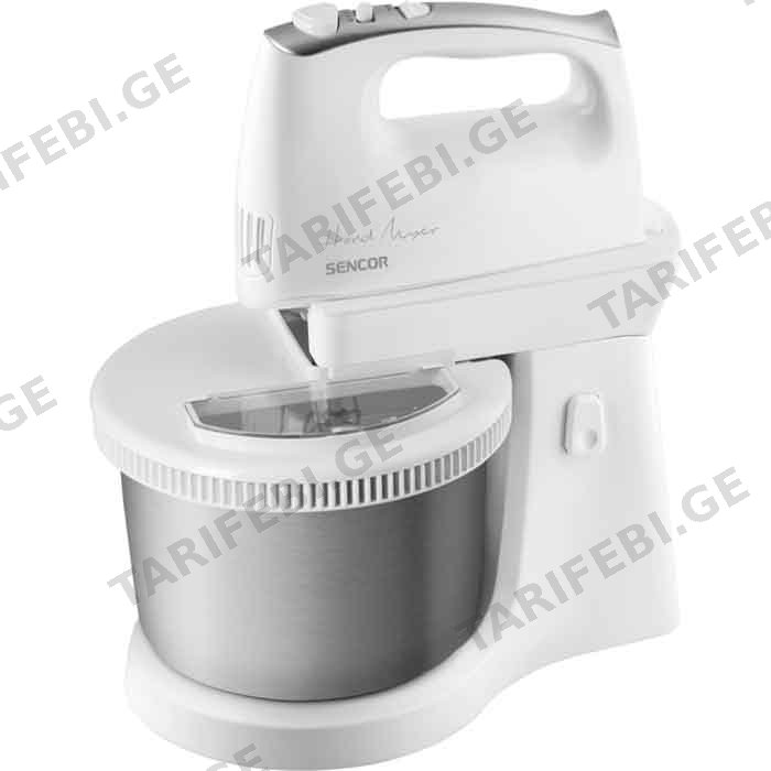 მიქსერი SENCOR SHM 6206SS HAND MIXER (500 W, 2.5 ლიტრი, სიჩქარის 5 რეჟიმი)