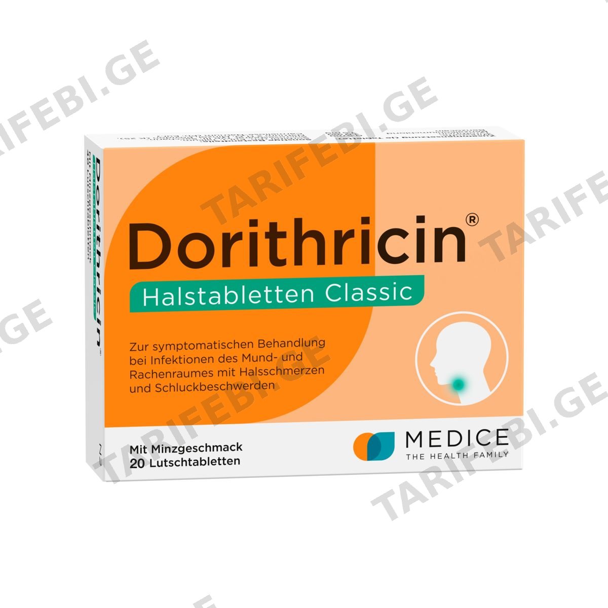 დორიტრიცინი - Doritricin 20 ტაბლეტი
