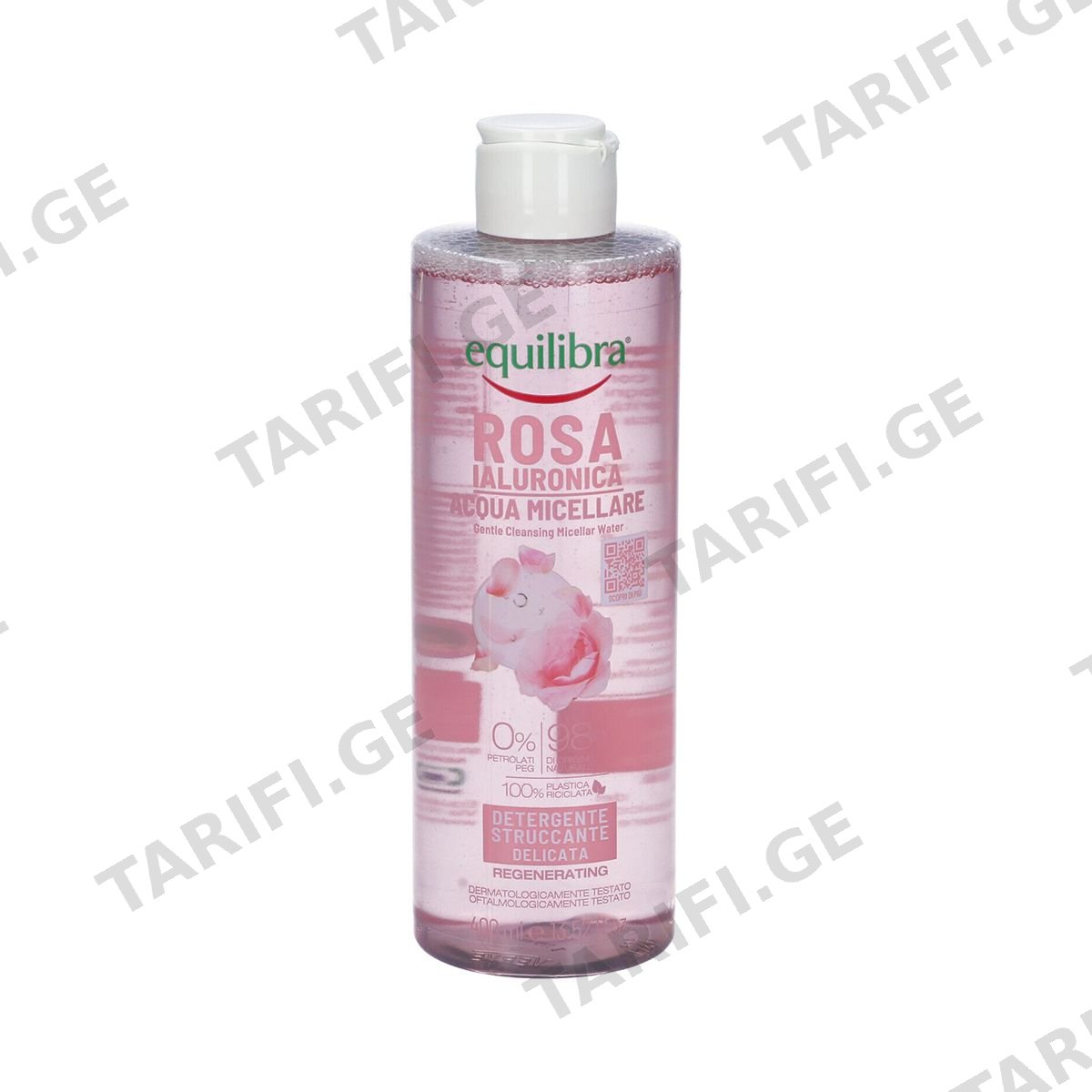 მიცელარული წყალი Rose Hyaluronic 400 მლ 6822 ექვილიბრა - Equilibra