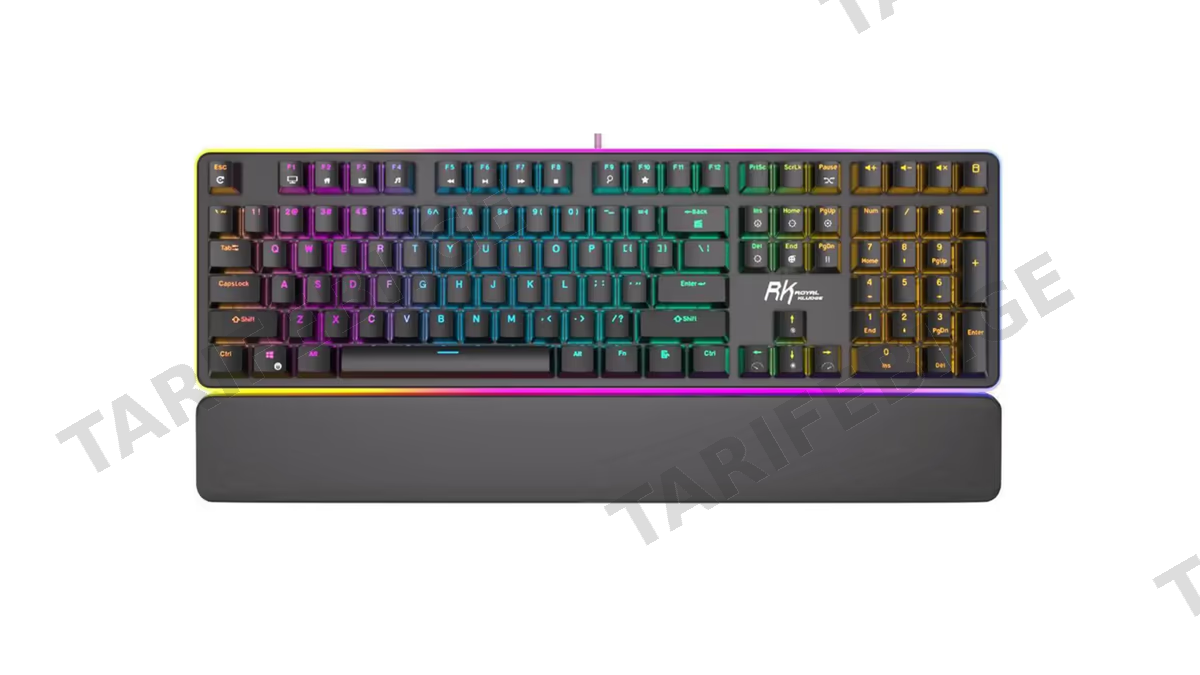 კლავიატურა Royal Kludge RK 918 Mechanical Keyboard, Blue switch, Wired, USB, Black