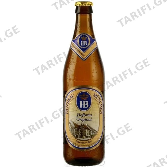 Ლუდი Hb Ორიგინალი (შუშა) 0.5 Ლ