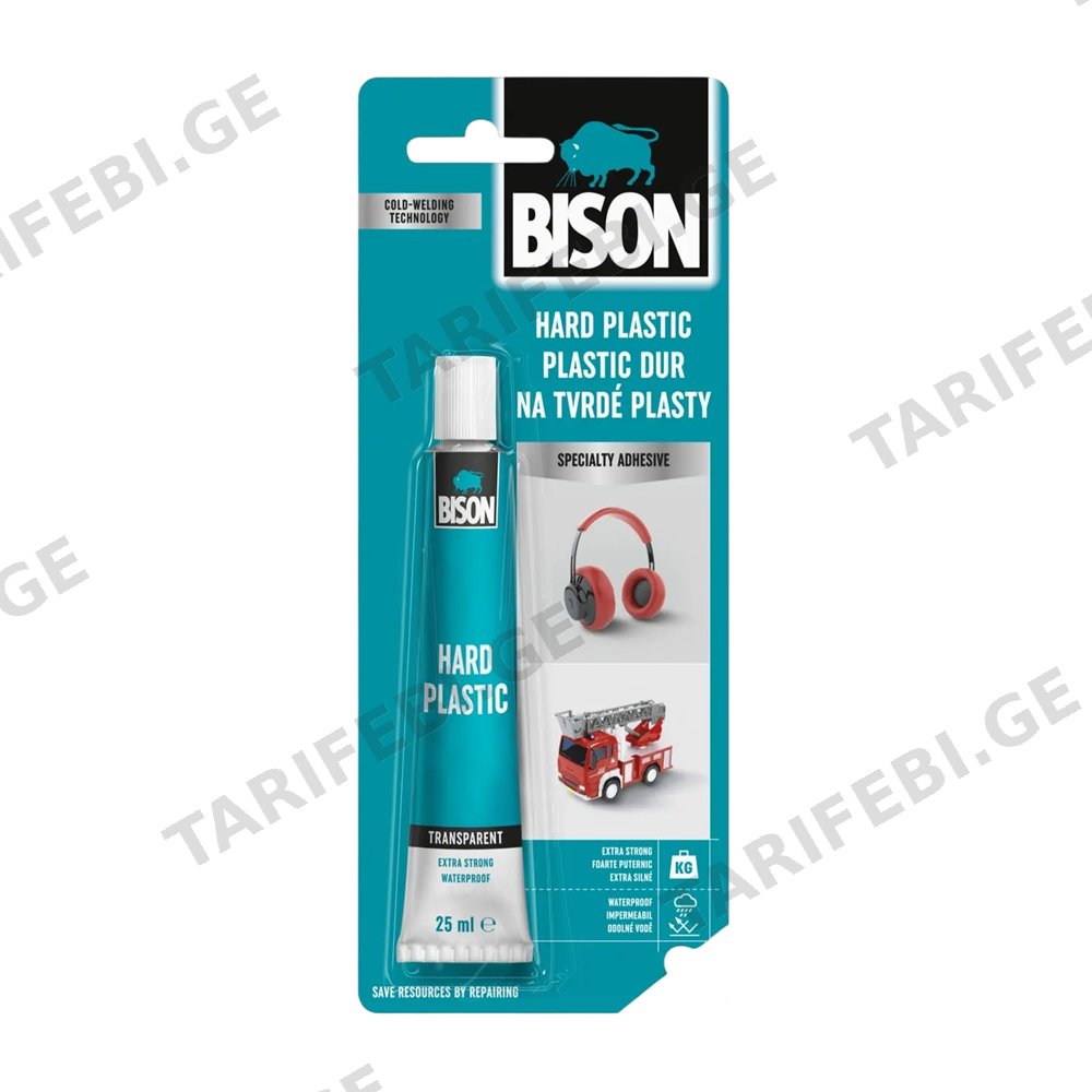 პლასტმასის წებო Bison Plastic 25 მლ