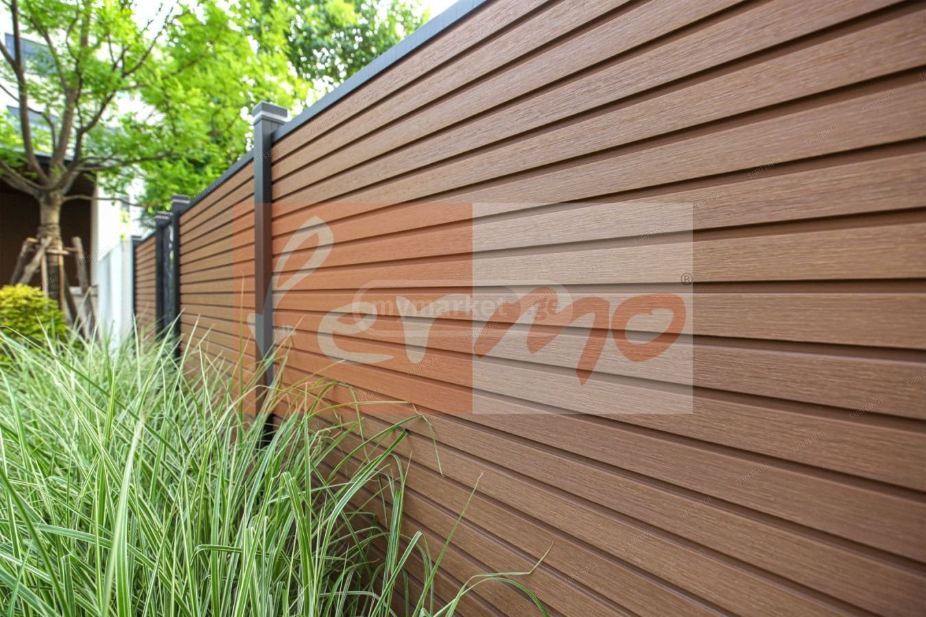 WPC Fence წყალგამძლე კომპოზიტი ღობის