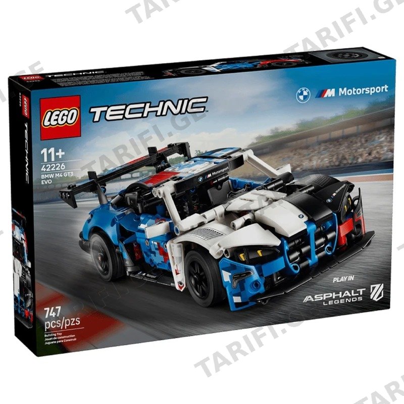 ასაწყობი კონსტრუქცია LEGO TECHNIC 42226, BMW M4 GT3 EVO RACE CAR
