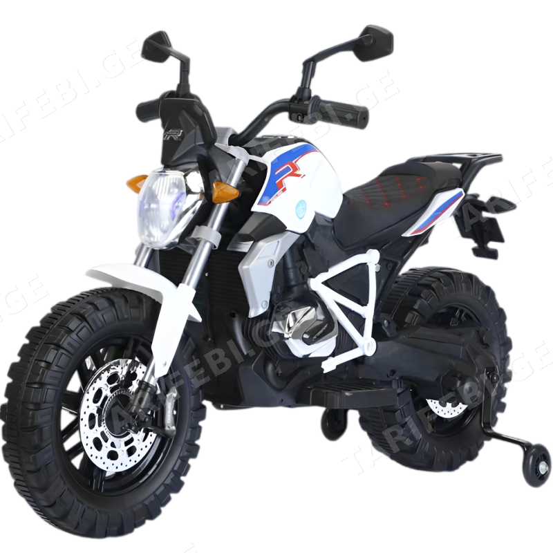 ბავშვის ელექტრო მოტოციკლი 608W ტყავის სავარძლითა და კაუჩუკის საბურავებით