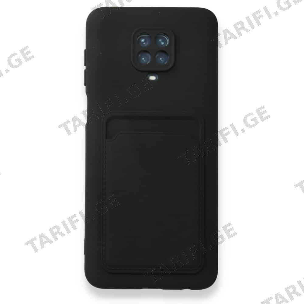 Xiaomi Redmi Note 9 Pro Kelvin Case ბარათის ჩასადებით სილიკონის ქეისი