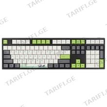 VARMILO VEA108 PANDA R2 CHERRY MX BROWN სადენიანი მექანიკური კლავიატურა