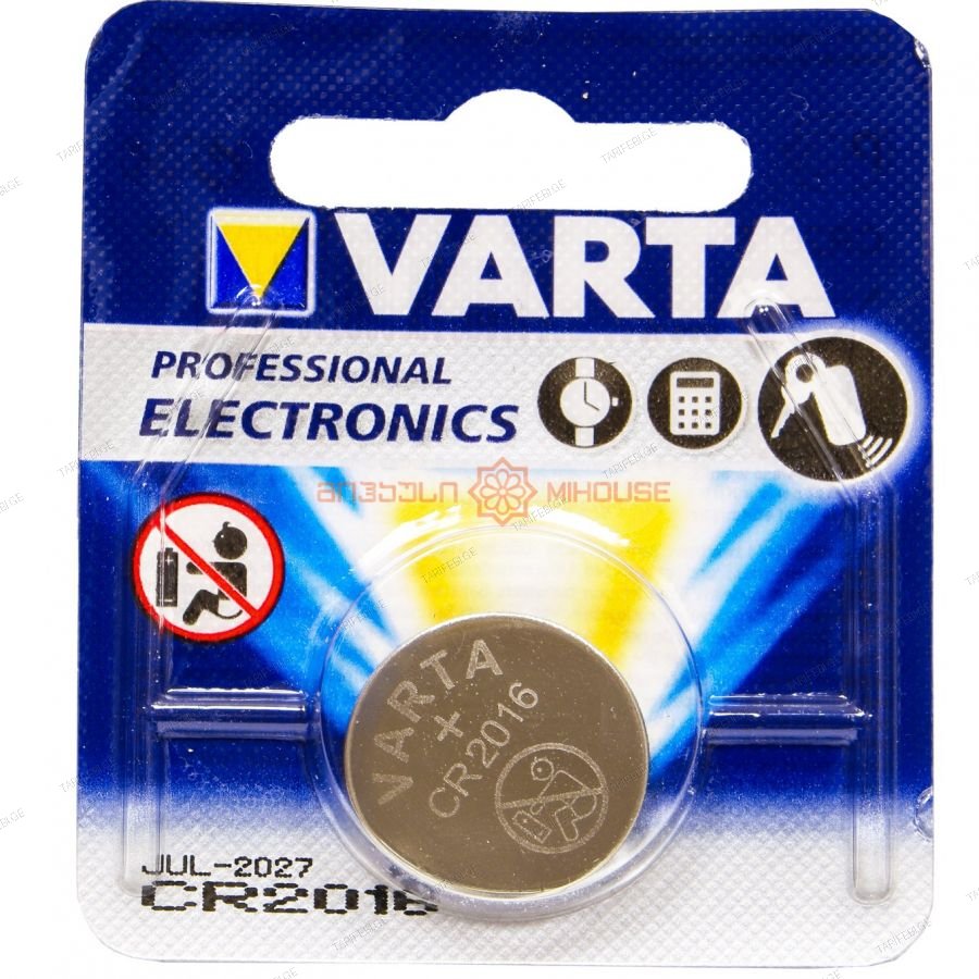 ელემენტი Varta Coin Cell Lithium CR2016