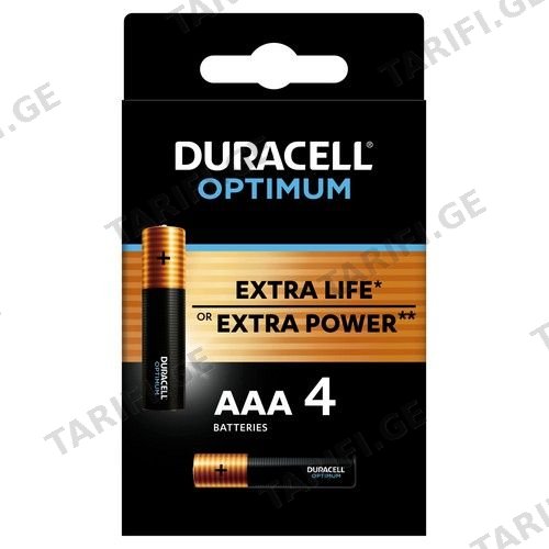 ელემენტი/ დურასელ ოპტიმუმი / AAA4BKP CEE 3L