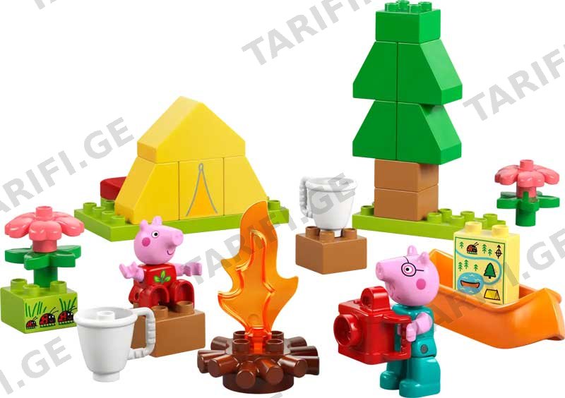 კონსტრუქტორი LEGO CONSTRUCTOR DUPLO PEPPA PIG CAMPING TRIP