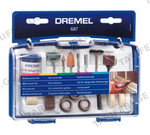 ნაკრები საცმების მულტიინსტრუმენტისთვის Dremel 687 26150687JA 52 ც
