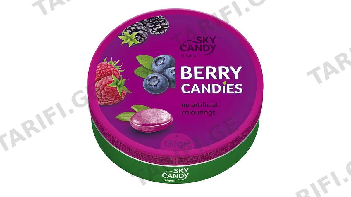 კანფეტი / C&H / “Sky Candy” კენკრის წვეთები 130 გრ