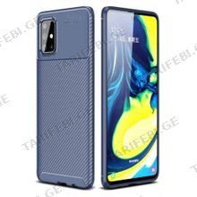 კარბონის ქეისი Samsung Galaxy A11 Focus Carbon Case - მუქი ლურჯი