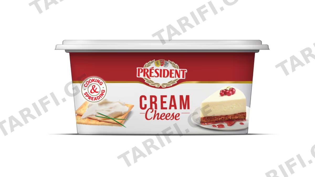 პრეზიდენტი კრემ ყველი 22% 275 გ.