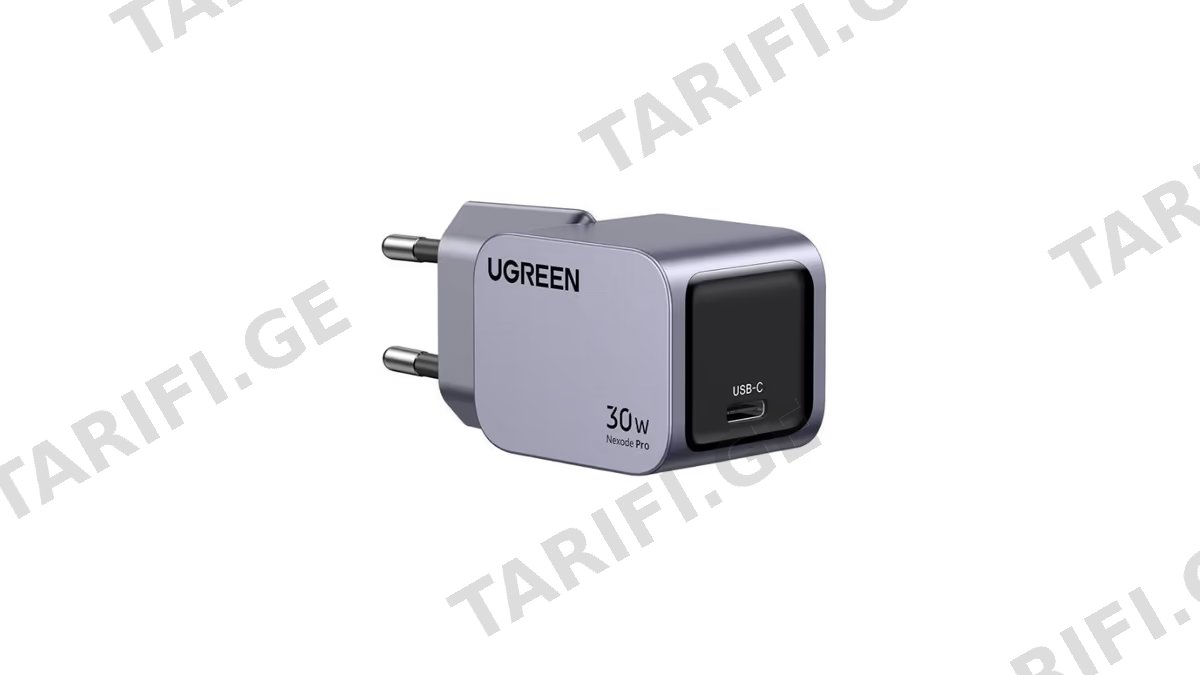 მობილურის დამტენი UGREEN X703 (35006) Nexode Pro, 30W, Type-C, Grey
