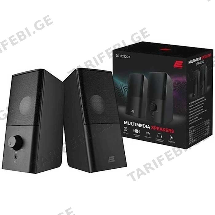 დინამიკი 2E PERSONAL COMPUTER SPEAKER PCS202 2.0 USB BLACK