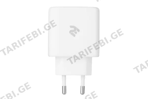 დამტენი 2Е Wall Charger 3xUSB GaN 65W, white