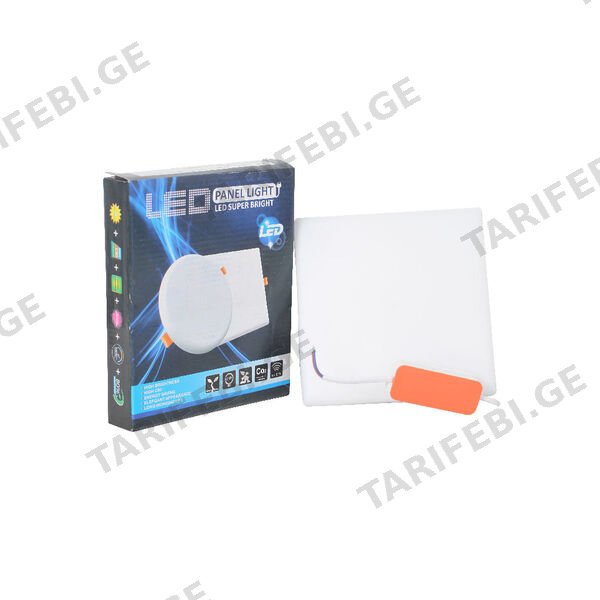 LED პანელური სანათი ოთხკუთხედი 18w-7000k