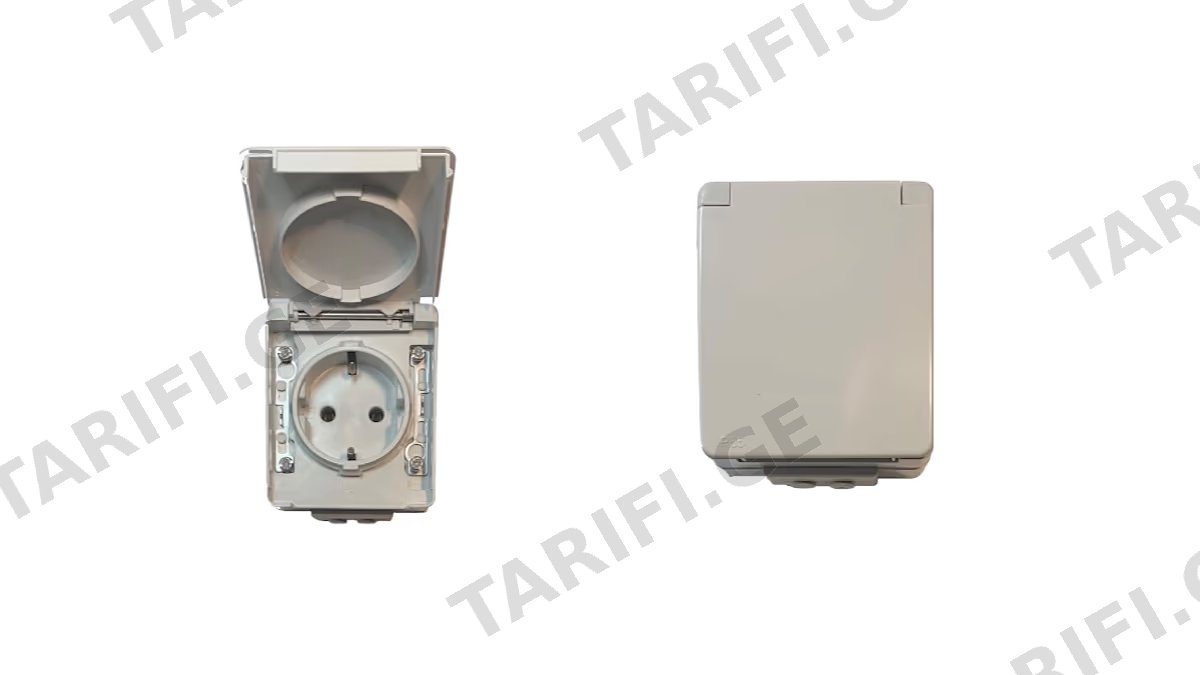 EFAPEL (48131) Wall Socket 16Amp 250V Electronic Power წყალ გამძლე ყუთი(4580)