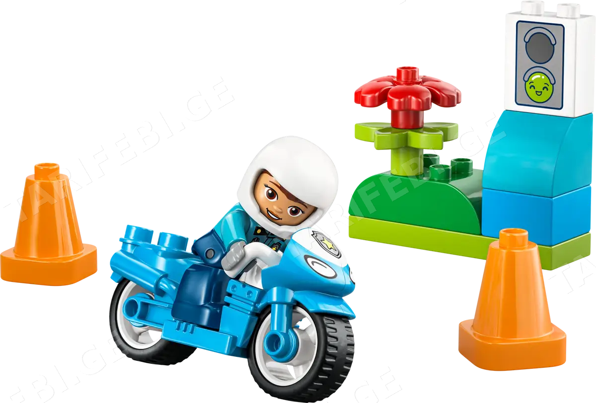 ლეგო LEGO DUPLO 10471 BLUE POLICE MOTORCYCLE