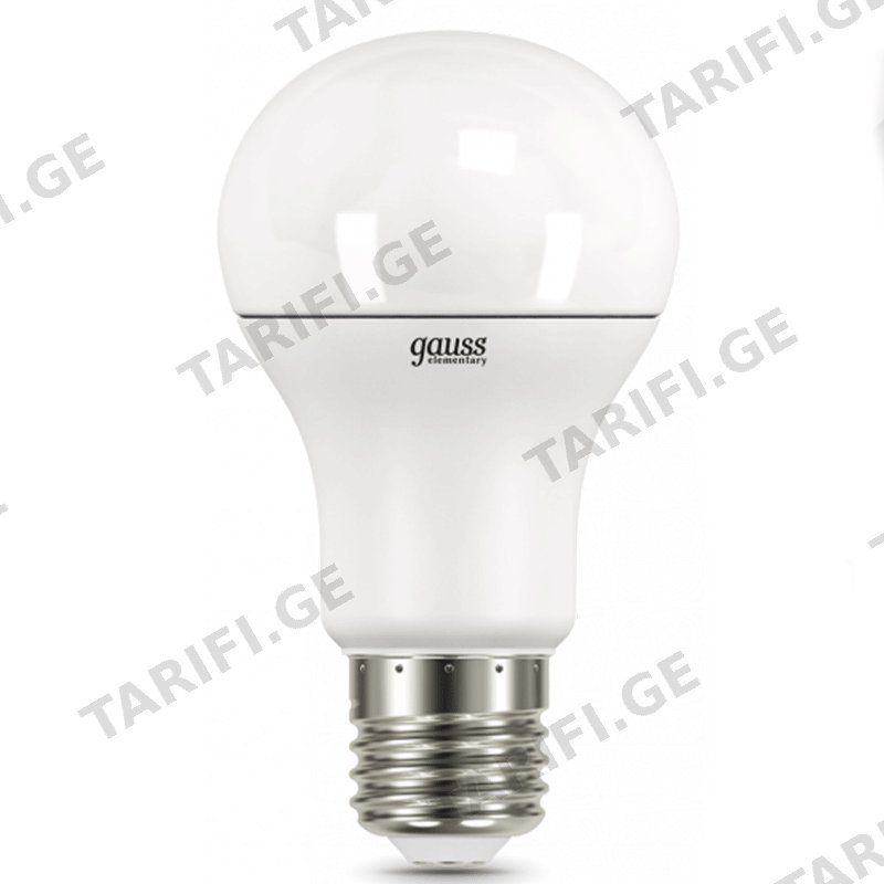 LED განათება GAUSS EL-23235 (A60, 15W, E27, 6500K)